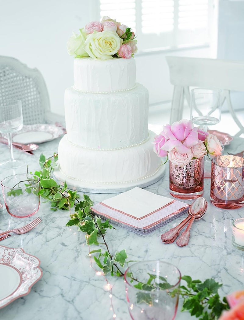Talking Tables Party Porcelain Rose Gold Napkin - Image 3