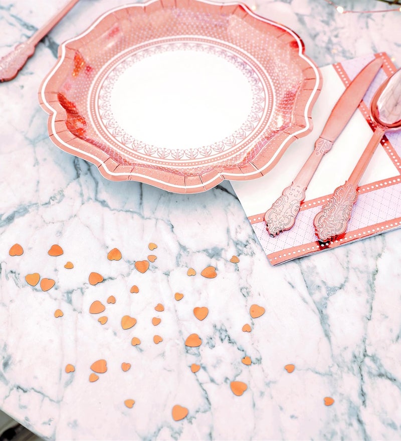Talking Tables Party Porcelain Rose Gold Napkin - Image 5