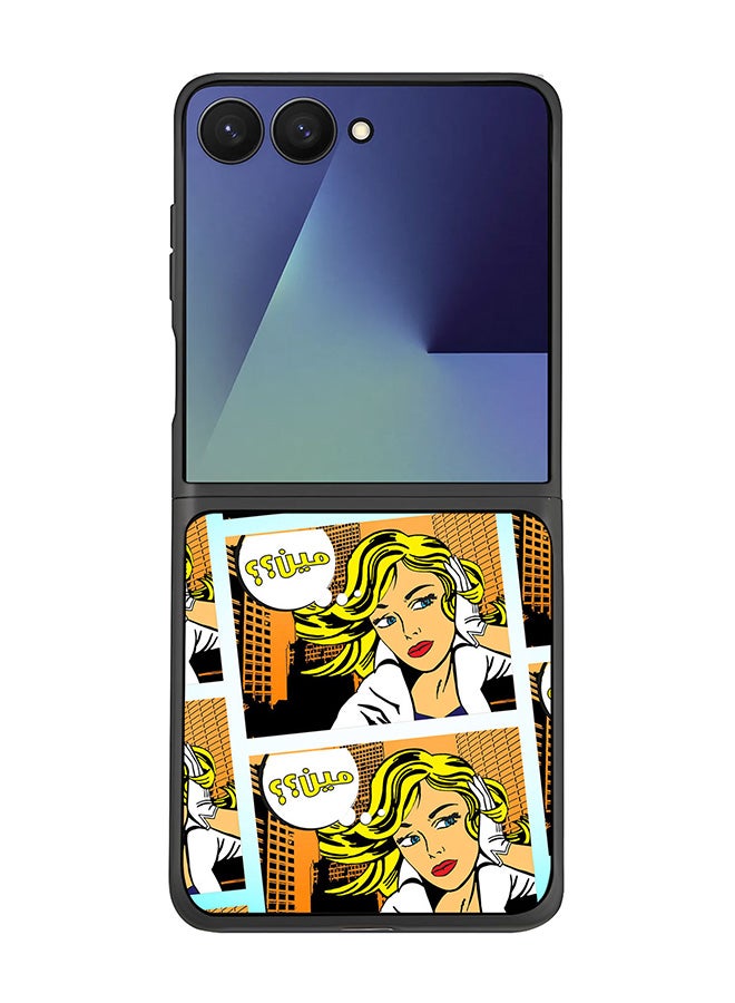 Stylizedd For Samsung Galaxy Z Flip7 Case,Slim fit Camera Protection, Shockproof Thin Phone cover  - Meen (Comic Strip)