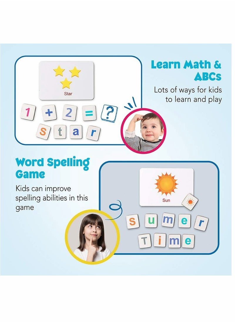 SYOSI - Educational Toy Set, Magnetic Letters Numbers Alphabet, Fridge Magnets, ABC 123, Preschool Learning Spelling Counting, Uppercase Lowercase Math, for 3 4 5 Years Kid Toddler - Image 1