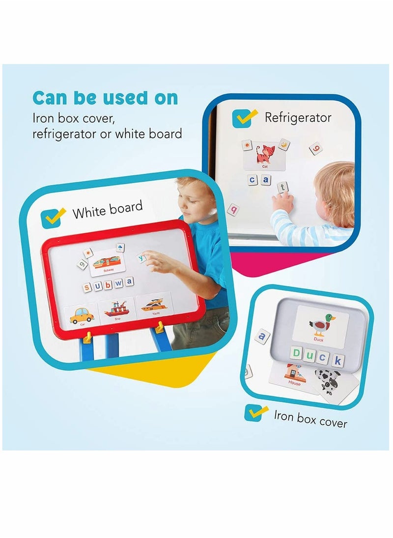SYOSI - Educational Toy Set, Magnetic Letters Numbers Alphabet, Fridge Magnets, ABC 123, Preschool Learning Spelling Counting, Uppercase Lowercase Math, for 3 4 5 Years Kid Toddler - Image 1