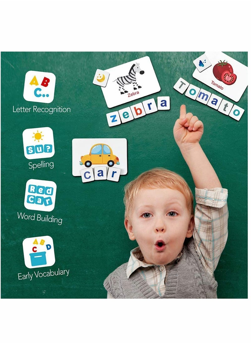 SYOSI - Educational Toy Set, Magnetic Letters Numbers Alphabet, Fridge Magnets, ABC 123, Preschool Learning Spelling Counting, Uppercase Lowercase Math, for 3 4 5 Years Kid Toddler - Image 1