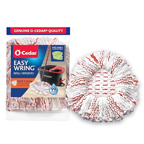 o cedar O-Cedar EasyWring Deep Clean Refill (1-Pack) | 40% More Cleaning Power | Microfiber Mop Refill Compatible with O-Cedar EasyWring Spin Mop & Bucket System - Image 1