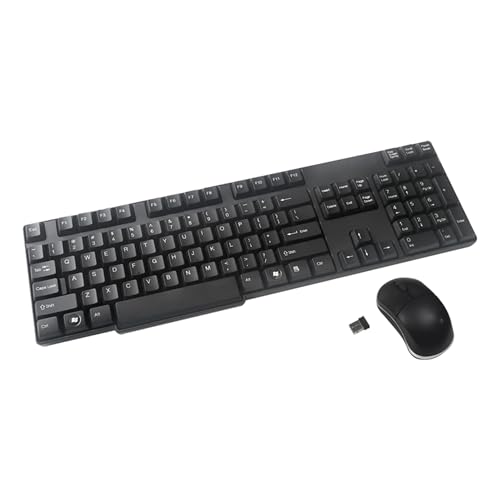 Inland ProHT 2.4Ghz Wireless Optical Mouse/Keyboard Combo (70119), 104 Keys Keyboard & Optical Mouse for PC Laptop Desktop, Windows 7/8 / 10 / XP/Vista, 2-in-1 USB Receiver, Black - Image 5