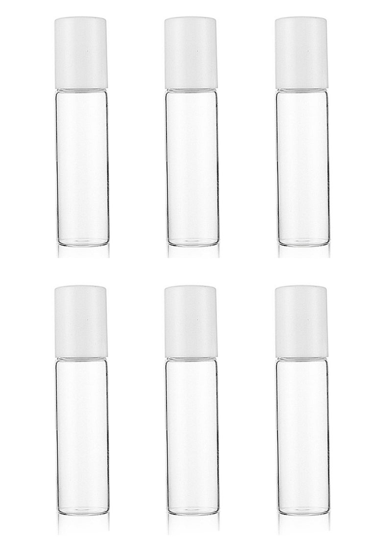BOTTLE BRIGHT - 6 PCS Essential Oil Roller Bottles, 5ml Glass Bottle, with Stainless Steel Roller Balls and Caps, Leakproof Perfume Bottles, Glass Essential Oil Roller Bottles, for Body Care - Image 1
