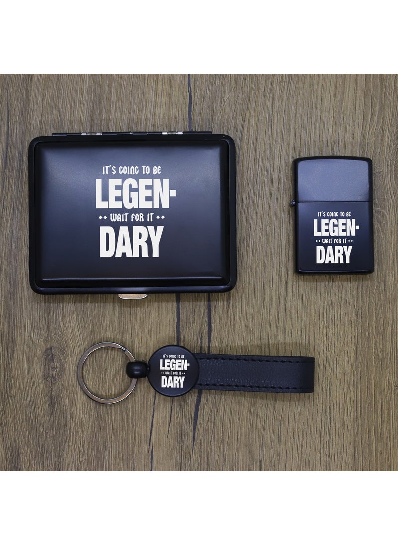 Ada Lazer - Personalized Hımym Metal Plate, Zippo Lighter and Keychain Set - Image 1