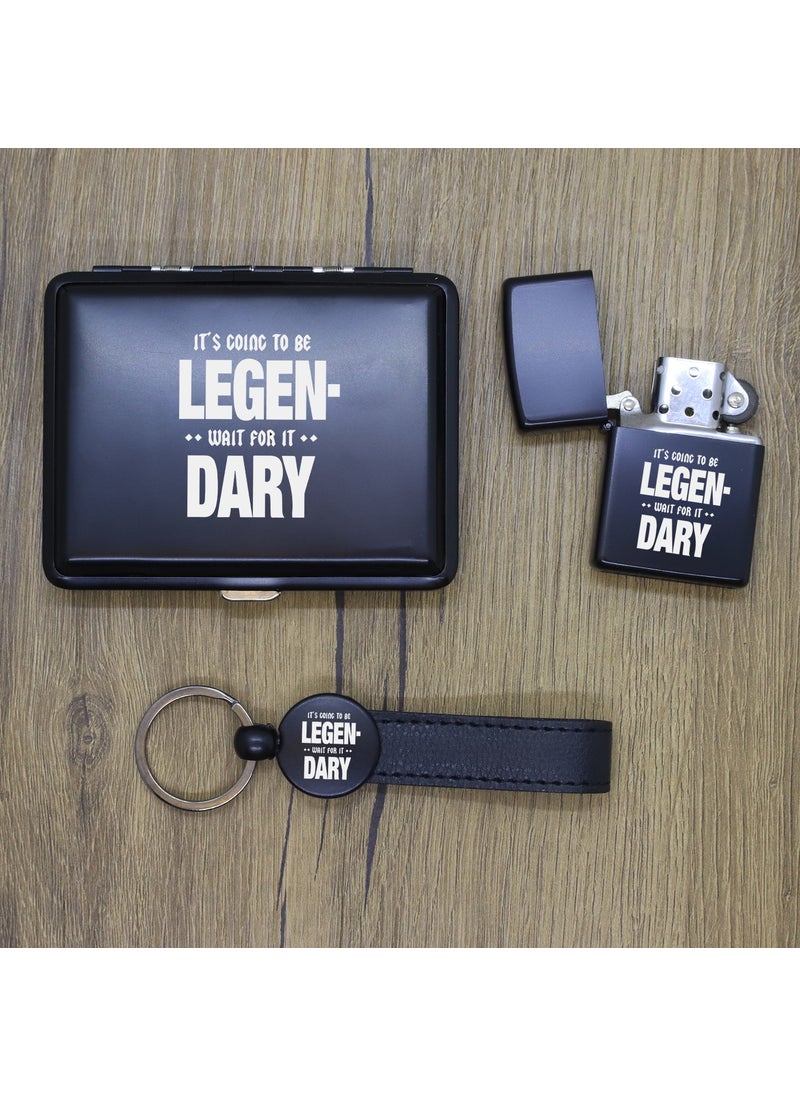 Ada Lazer - Personalized Hımym Metal Plate, Zippo Lighter and Keychain Set - Image 1