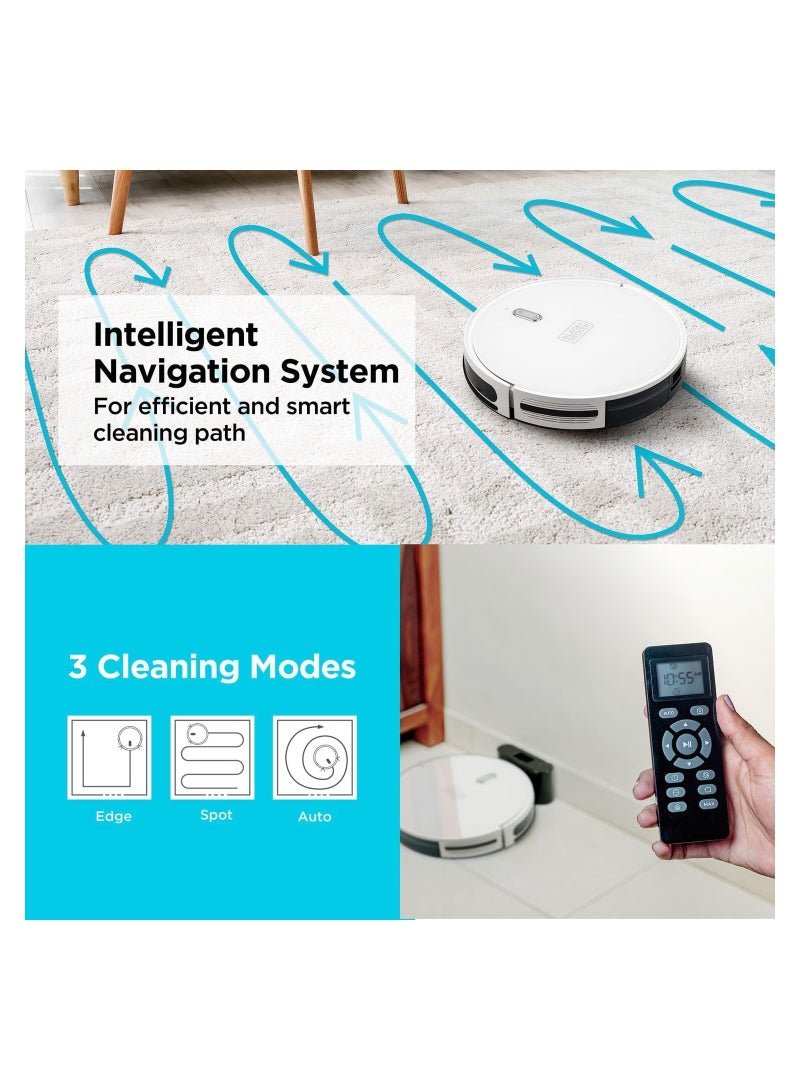 BLACK+DECKER Robotic Vacuum Cleaner And Mop Alexa & Google Assistant Enabled 14.4 W BRVA425B10-B5 White - Image 5