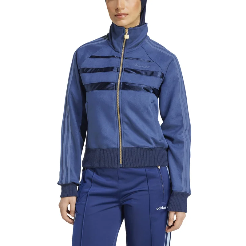 Adidas SUEDE TT Blue Originals Women TRACK TOPS