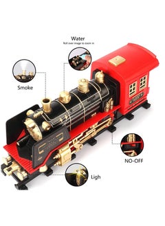 Generic Train Set - Electric Remote Control Train Toy for Kids with Steam Locomotive Engine, Carriage, Cargo Car and Tracks, Battery Powered Toy Train with , Light & Sounds ( 21  pcs )  - Image 4