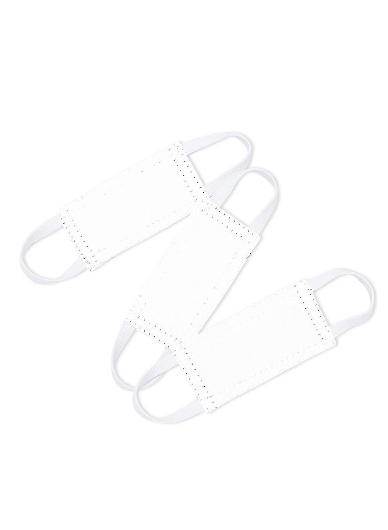 SYOSI Strong Elastic Straps Door Covers For Universal Fits, Standard Size, Pure White, 3 Pieces, 4 W X 2 L Inches - Image 1