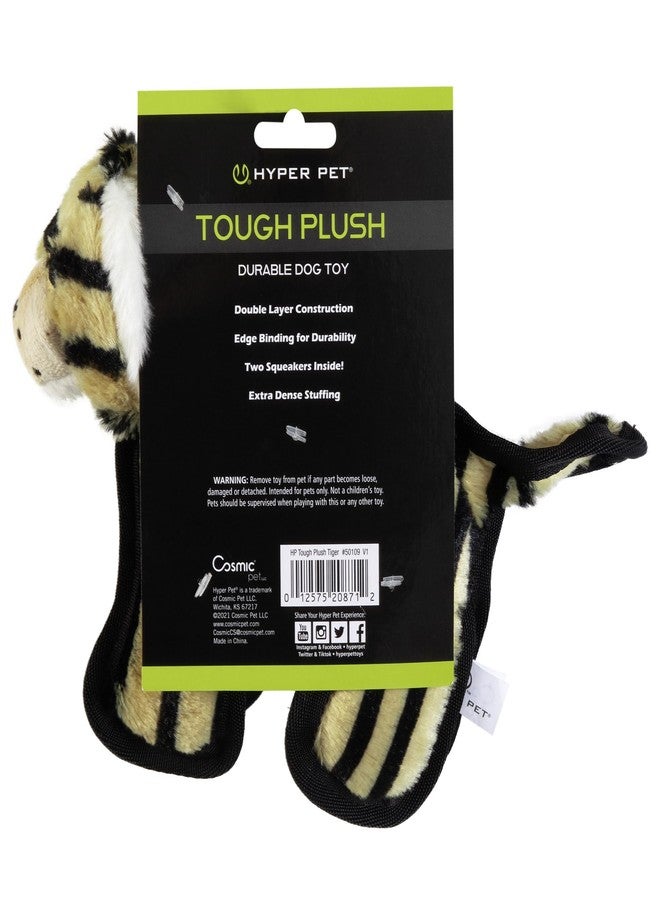 Hyper Pet Tough Plush Tiger Durable Dog Toy with Squeaker - Image 2