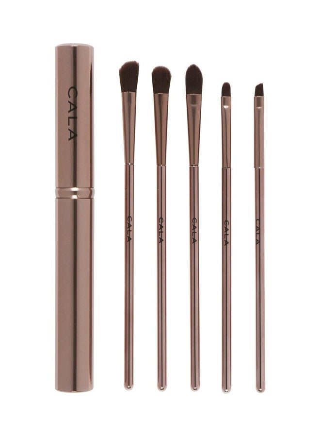 Cala Rose gold essential eye brush set 5 count, 5 Count