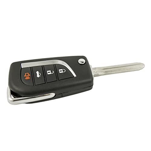 Keyless2Go Replacement for 4 Button Remote Flip Key Toyota GQ4-29T G Chip 89070-02620 - Image 2