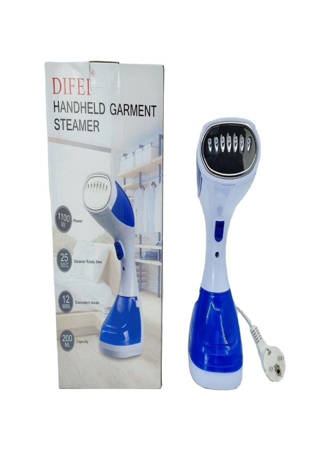 DIFEI Handheld Garment Steamer, 1100W, 200ml Capacity, 25 Seconds Heat-up Time, 12 Minutes Consistent Steam - Image 1