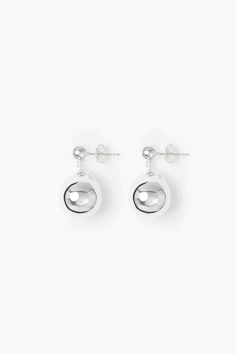 LIE STUDIO Lustrous Spiral Drop Earrings