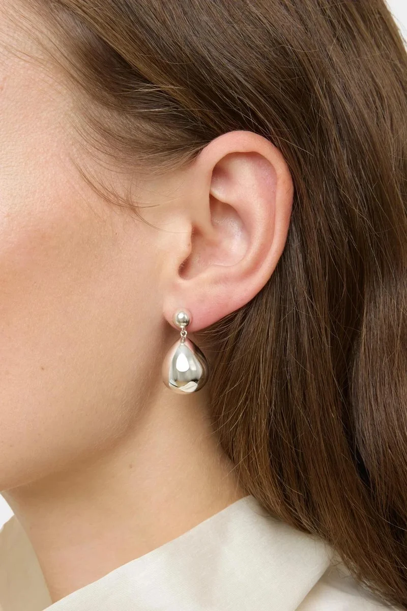 LIE STUDIO Lustrous Spiral Drop Earrings