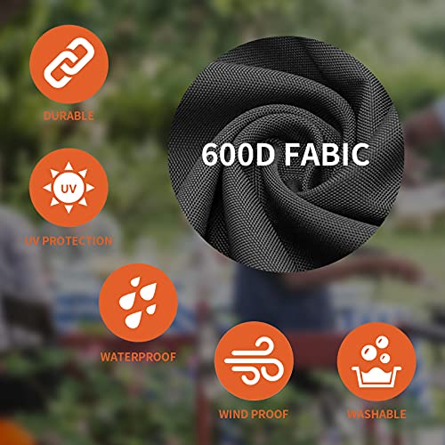 Roastove RV Electric Tongue Jack Cover Waterproof 600D Oxford Fabric Universal Trailer Jack Protective Cover for Outside Camper RV AccessoriesBlack 14H x 5W x 10D - Image 3