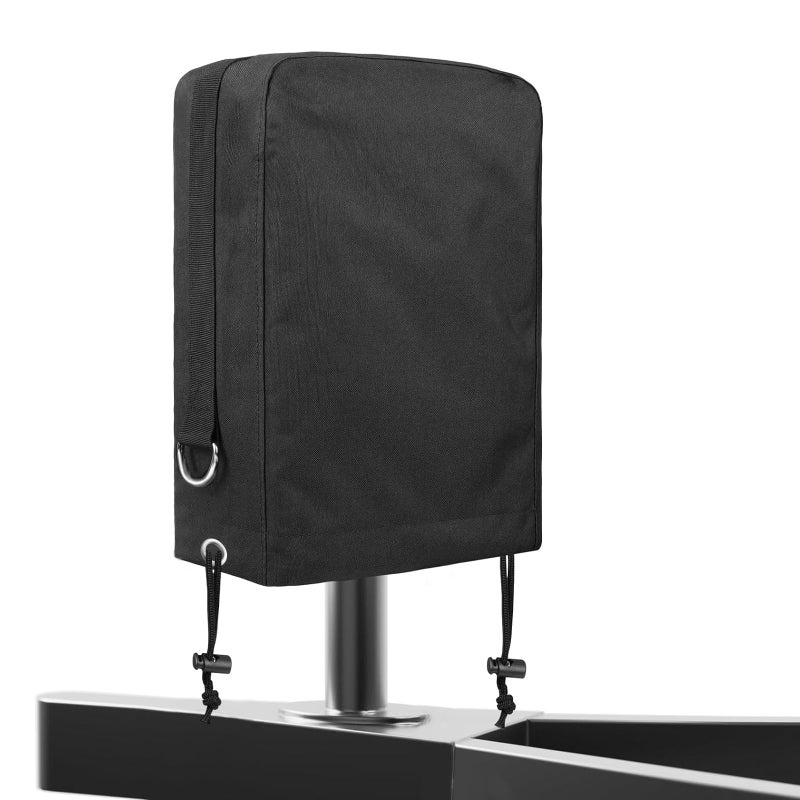 Roastove RV Electric Tongue Jack Cover Waterproof 600D Oxford Fabric Universal Trailer Jack Protective Cover for Outside Camper RV AccessoriesBlack 14H x 5W x 10D - Image 2