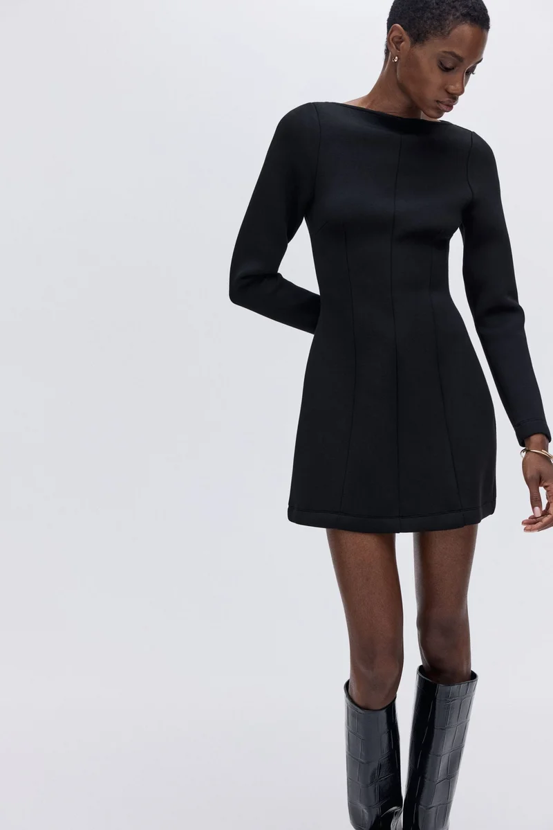 H&M Boat-neck mini dress