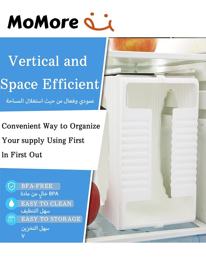 أم أكثر منظم تجميد لأكياس حفظ الحليب، حاوية بنظام الأول دخولاً الأول خروجاً مع صينية لتجميد الحليب لإطعام الطفل، مع 30 كيس لحفظ الحليب - Image 5