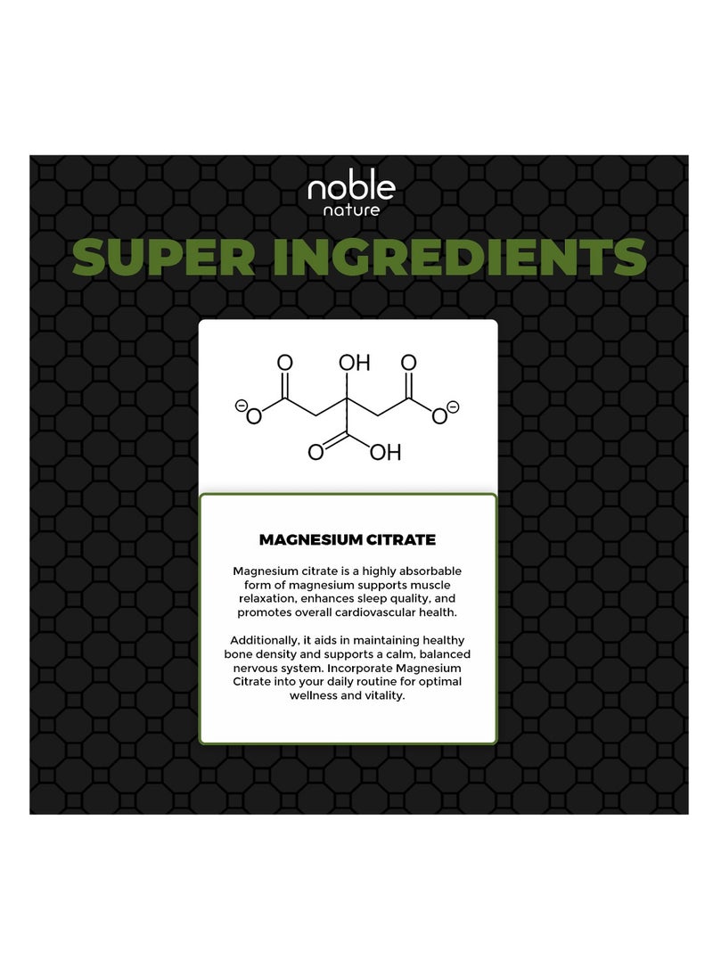 noble nature Noble Nature Magnesium Citrate - 120 Tablets - Supports Bone, Muscle and Nerve Health  - Image 4