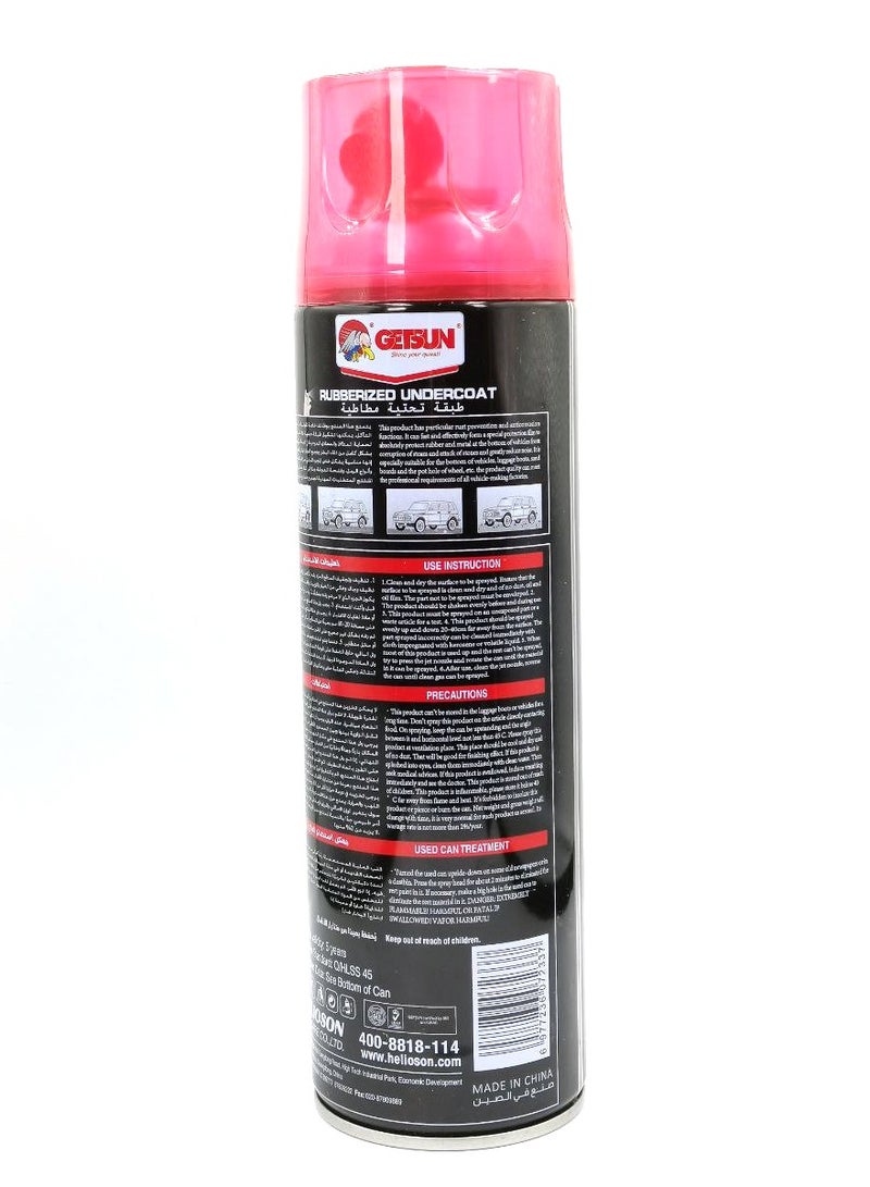 GETSUN Car Care Rust Anti Corrosion Protection Rubberized Undercoat Spray 650ml G-2015A - Image 2