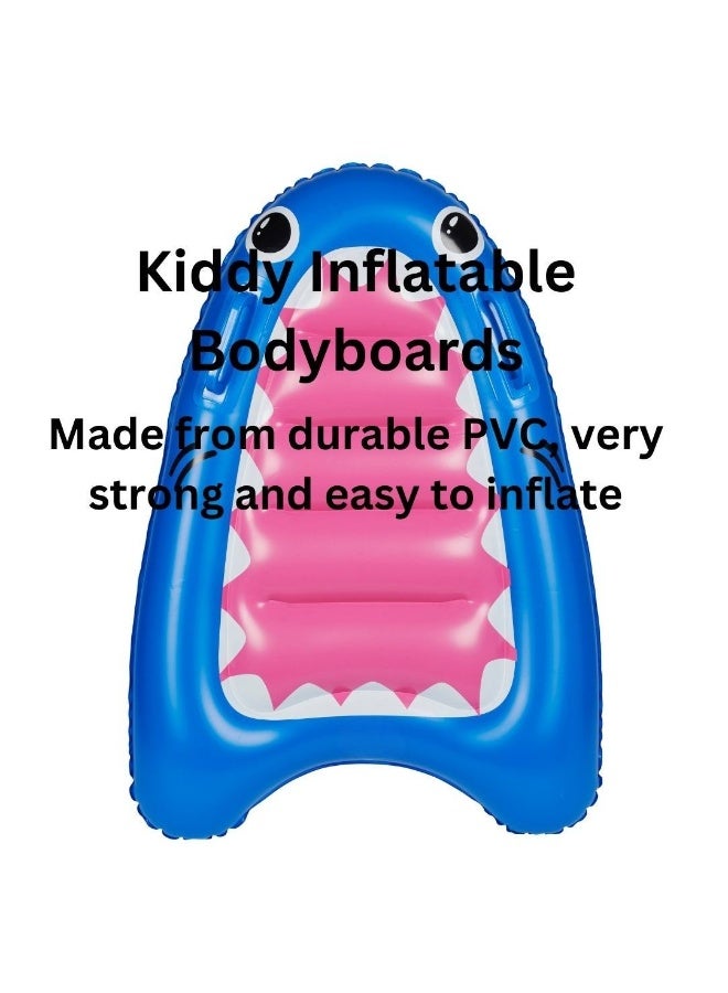 TRISHI Coconut Grove Kiddy Inflatable Bodyboard for Kids, Lightweight Swim Board Float with Grip Handles, Durable PVC Boogie Board for Pool and Beach, Water Sports Toy for Boys and Girls  Finn the Shark - Image 2