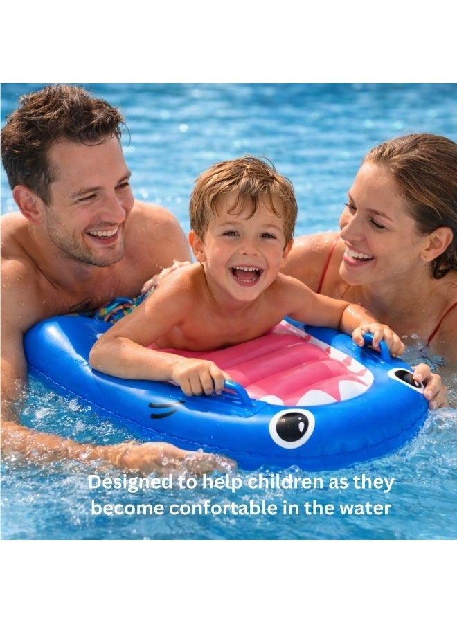 TRISHI Coconut Grove Kiddy Inflatable Bodyboard for Kids, Lightweight Swim Board Float with Grip Handles, Durable PVC Boogie Board for Pool and Beach, Water Sports Toy for Boys and Girls  Finn the Shark - Image 5