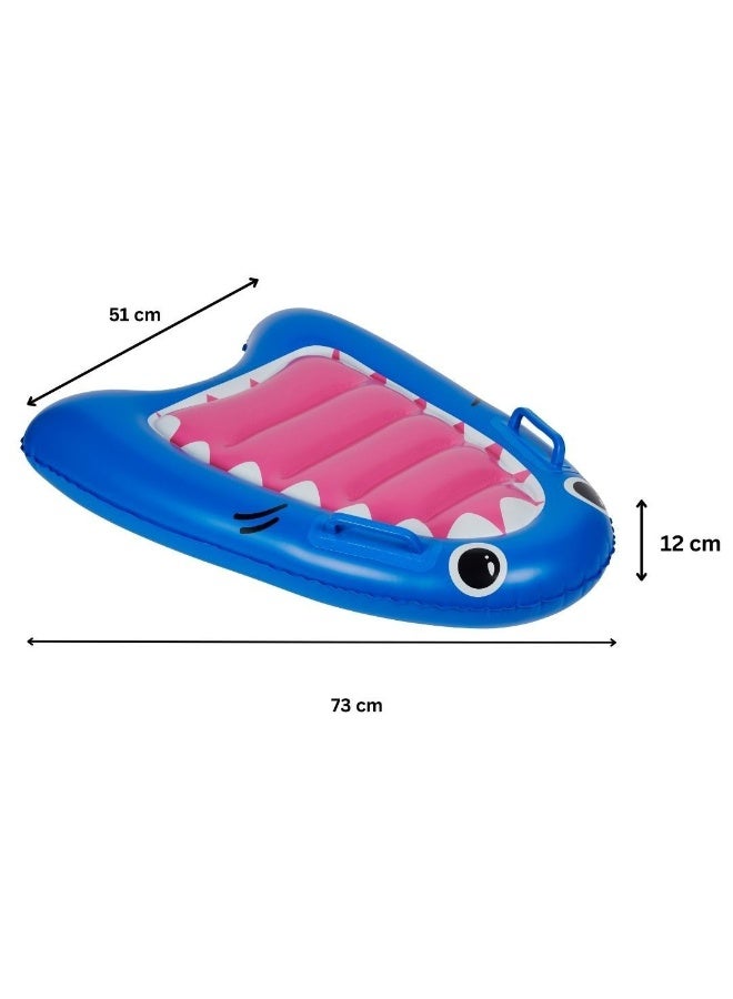 TRISHI Coconut Grove Kiddy Inflatable Bodyboard for Kids, Lightweight Swim Board Float with Grip Handles, Durable PVC Boogie Board for Pool and Beach, Water Sports Toy for Boys and Girls  Finn the Shark - Image 4