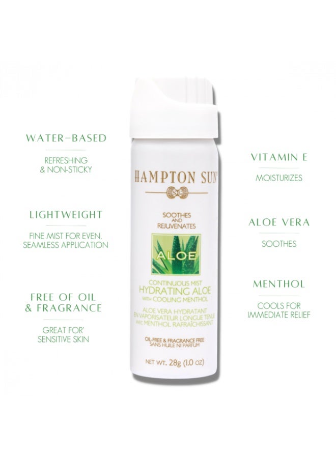Hampton Sun Hydrating Aloe Continuous Mist 1 oz. - Image 2