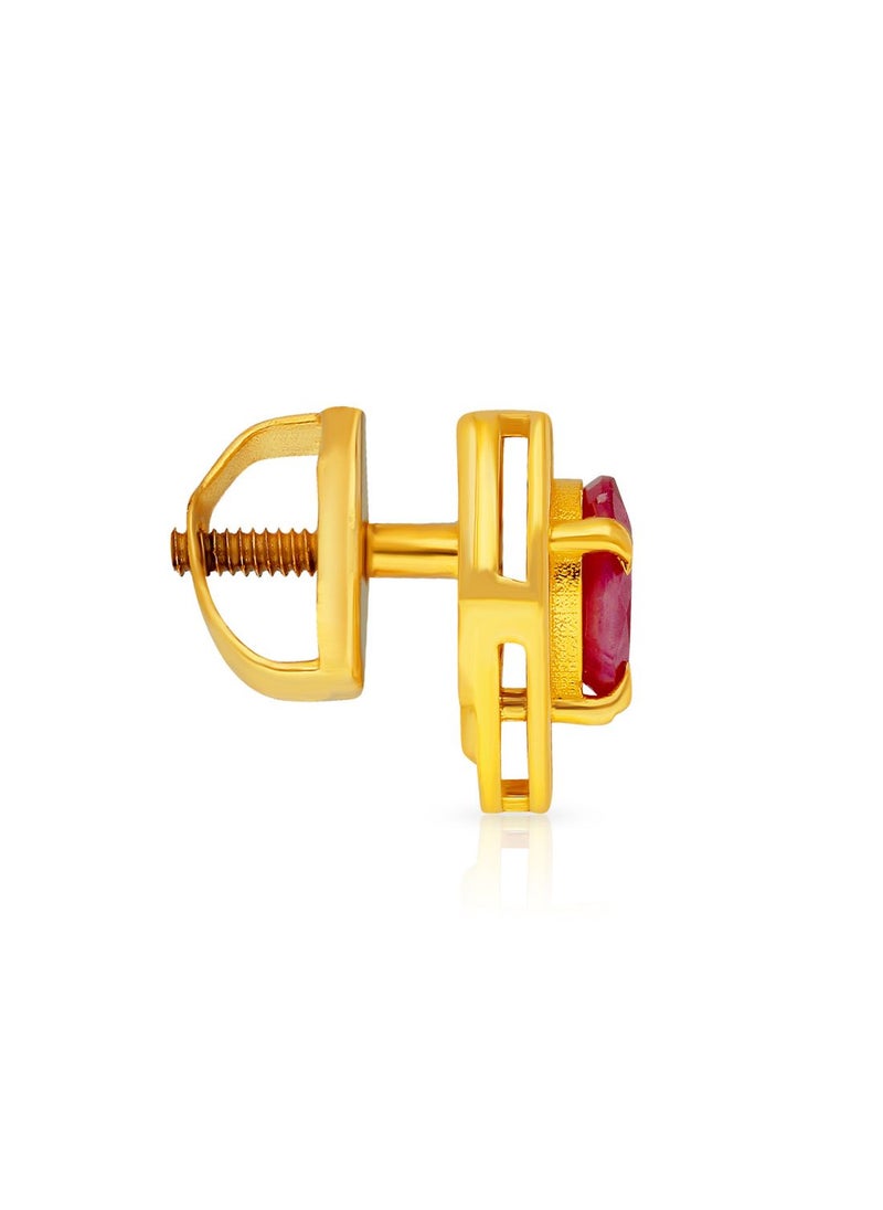 Malabar Gold and Diamonds 22 Carat 916 Purity Precia Gemstone Earrings PRGGEN058ER5Y  - Image 2
