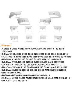 KASTWAVE W204 Chrome Lock Unlock Button Stickers Seat Memory Door Switch Trim Cover Interior Decoration for Mercedes Benz GLK ML GL A B C E C117 GLA CLA CLS W218 X156 GLE GL GLS  - Image 4