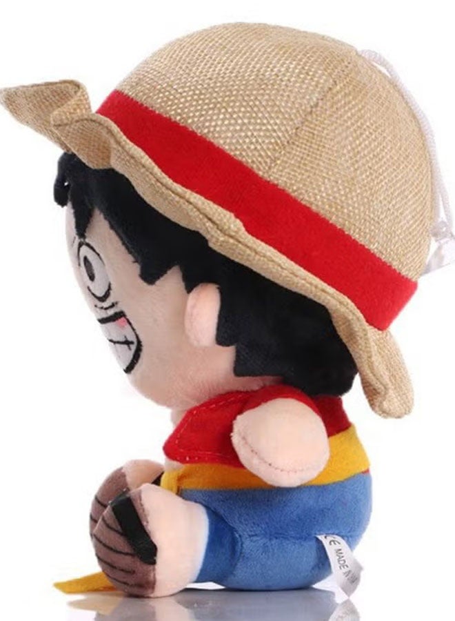 Halamodo قطعة واحدة 20 سم Q نسخة مونكي D. Luffy لعبة بلاش، رائعة هدية عيد الميلاد وديكر لغرفة النوم، غرفة المعيشة، المكتب، و مكتب ممتاز الضغط -الإعفاء دمية - Image 3