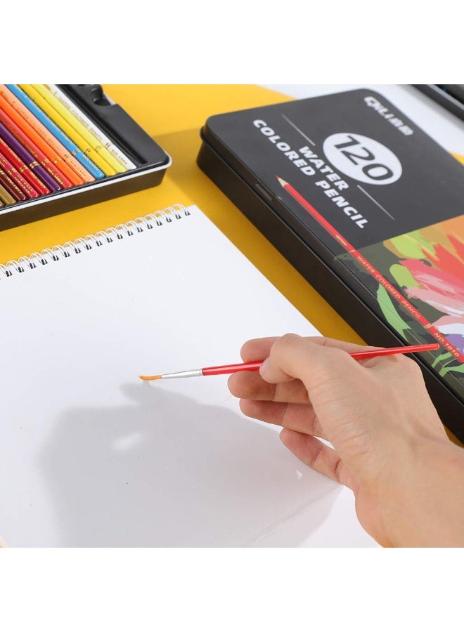 Tasteful Professional Water-Soluble Colored Pencils Set in Metal Tin - Non-Toxic Art Supplies for Artists, Designers & Sketching - 120 Colors - Image 3