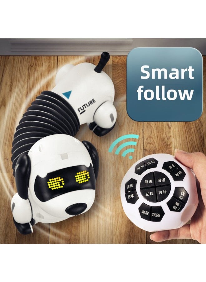 Children Follow Dachshund Intelligent Robot Dog Human Baby Electric Toy Dog Remote Control 1 A 2 Year Old Gift Boys And Girls-Color:Dachshund 【Follow Master + Singing + Programming】 Single Electric  - Image 2