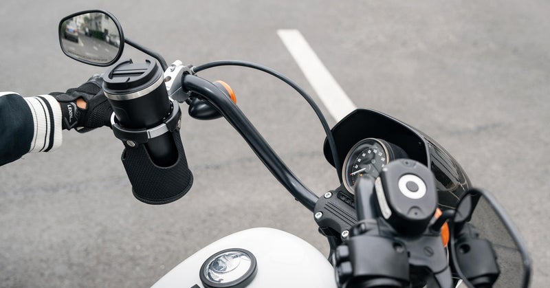 LEXIN LX-C3 Motorcycle Cup Holder with 360°swivel ball-Mount, Large Boat Drink Holder with Basket, Metal Handlebar Mount for Motorcycle Passenger/ATV/Scotter/Harley, Fits Handlebar 7/8'' to 1 1/4'' - Image 2