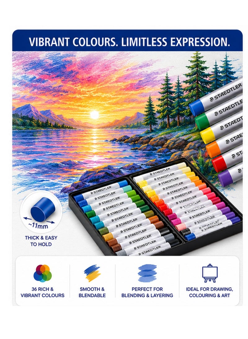 STAEDTLER 36-Piece Oil Pastels Multicolour - Image 2
