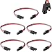 Wadoy 2 Pin Quick Disconnect Wire Harness SAE Connector 5 Pack Heavy Duty Cable 12 12 Gauge 12V Quick Connect - Image 2