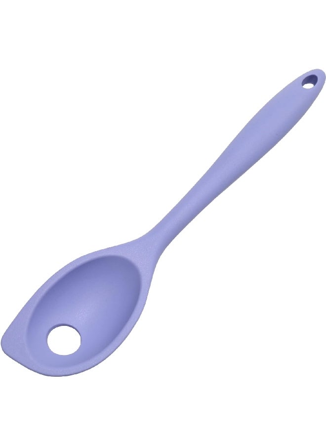 Chef Craft Premium Silicone Stain Resistant Mixing Spoon Pastel Blue 11inch 13931 - Image 1