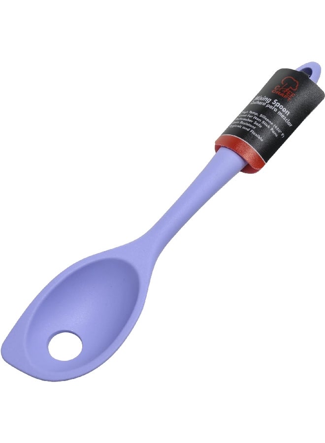Chef Craft Premium Silicone Stain Resistant Mixing Spoon Pastel Blue 11inch 13931 - Image 2