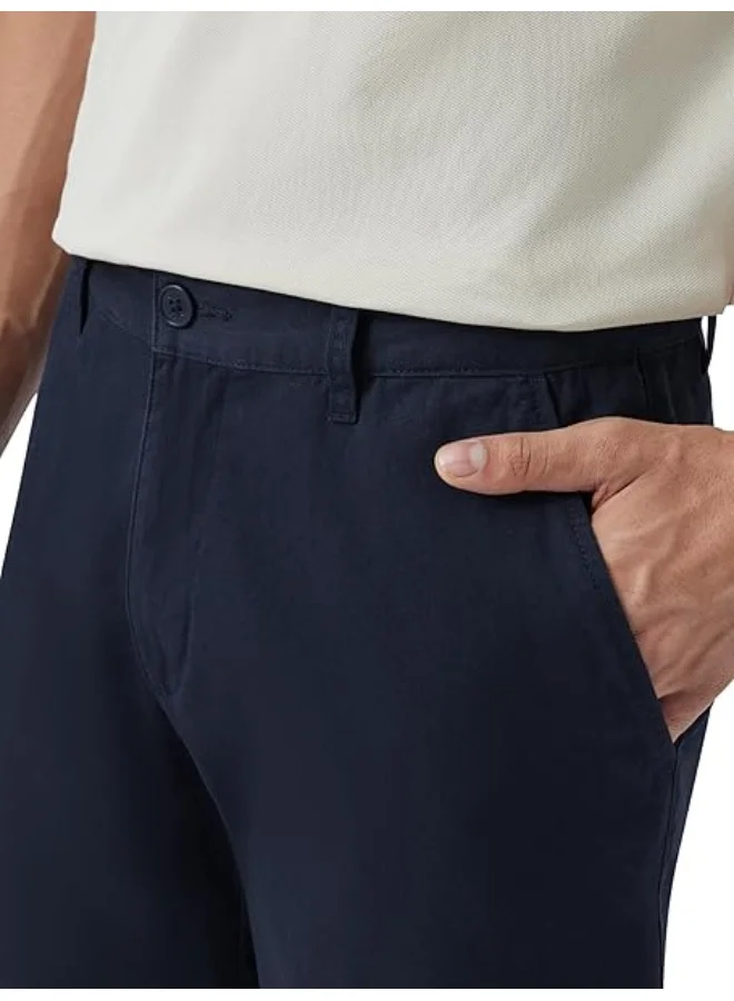 XYXX  Men Twill Cotton Chinos Shorts, Regular Fit, Solid, Pack of 1, CB1SHT05_30, Pitch Black, 30  | Best Price UAE