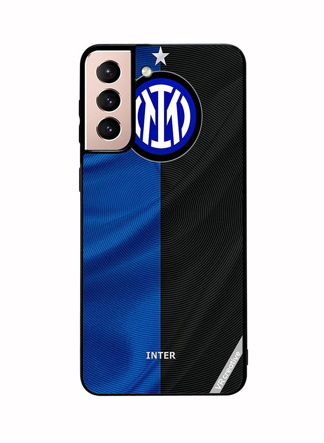 VR CREATIVE Protective Case Cover For Samsung Galaxy S21 Plus 5G Inter Milan Logo Design Multicolour - Image 1