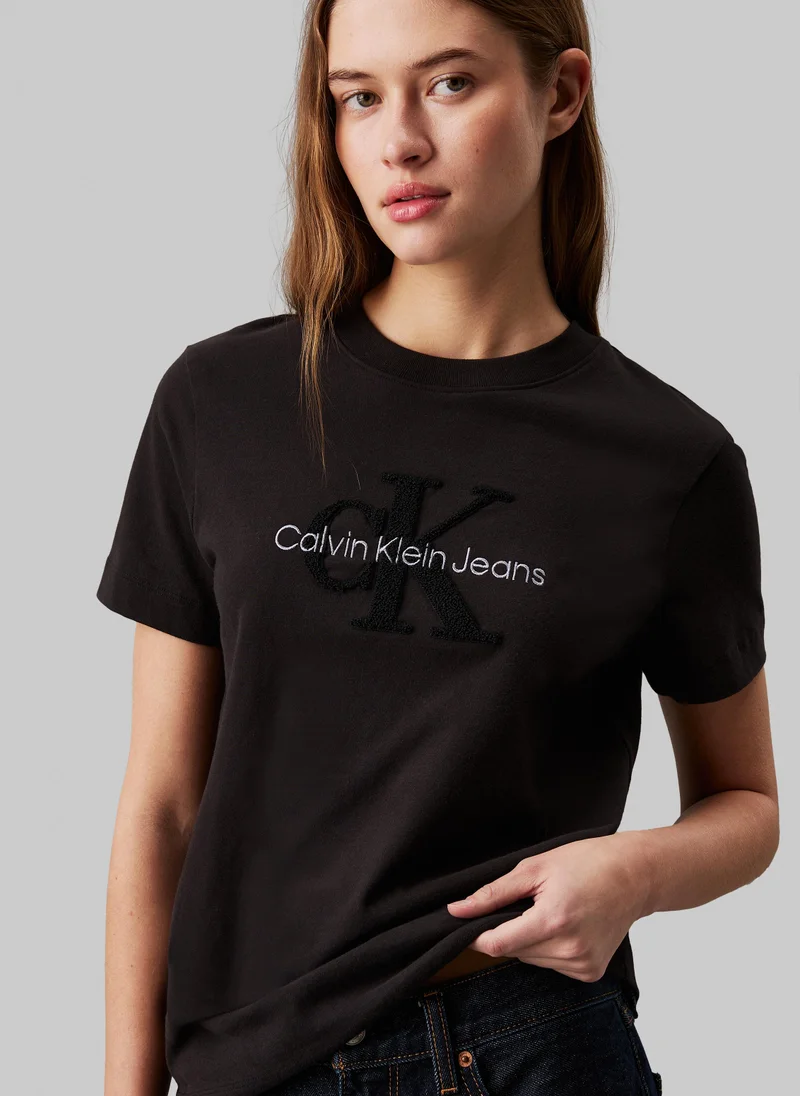 Calvin Klein Jeans Chenille Monologo Regular Tee