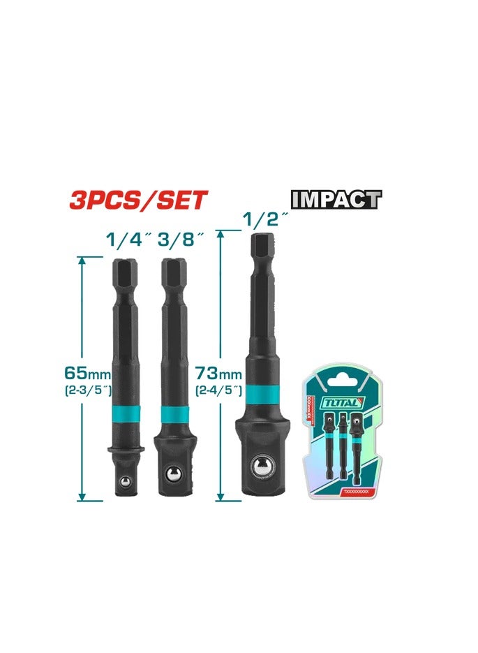 TOTAL 3-Piece Square Adapter Set - TAC273651 - Total