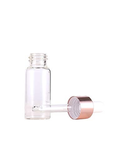 glasstore Glass Dropper Bottles, 50 Pack Clear Glass Vials Sample Bottle Perfume Cosmetic Liquid Containers With Glass Eye Dropper (2ml) - Image 2