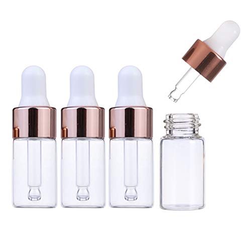 glasstore Glass Dropper Bottles, 50 Pack Clear Glass Vials Sample Bottle Perfume Cosmetic Liquid Containers With Glass Eye Dropper (2ml) - Image 5