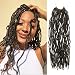 AU-THEN-TIC 6 Packs 22 Inch AU-THEN-TIC Nu Faux Locs Soft Locs Crochet Hair for Butterfly locs crochet Distressed Locs Goddess Faux Locs Hair Extensions (6-Pack, M1B/27) - Image 2