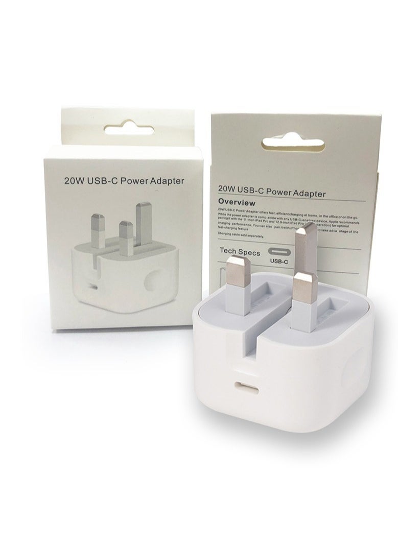 شاحن سريع آيفون [معتمد من MFi] محول طاقة USB C بقوة 20 واط مع كابل بطول 3 أقدام متوافق مع آيفون 13/13 برو/12 برو/12 ميني/11/11 برو/XS/ماكس/XR/X/8 بلس/SE 2020، آيبود، آيباد ميني برو - Image 4