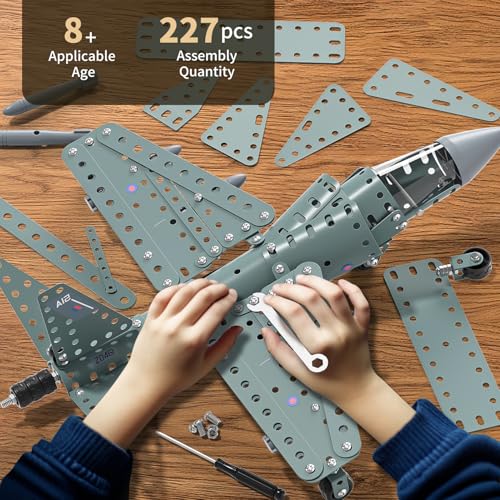 WATUDOU Model Airplane STEM Building Projects Toys  DIY Building STEM Projects Toys for Kids Boys Girls Ages 81216 Assembly Science Kit Model Plane Birthday Gift Toy for Kids Boys 8 9 10 11 12 Years Old - Image 5